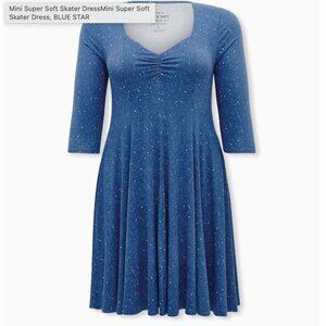 Torrid Mini Super Soft Skater Dress Size 00 NWT